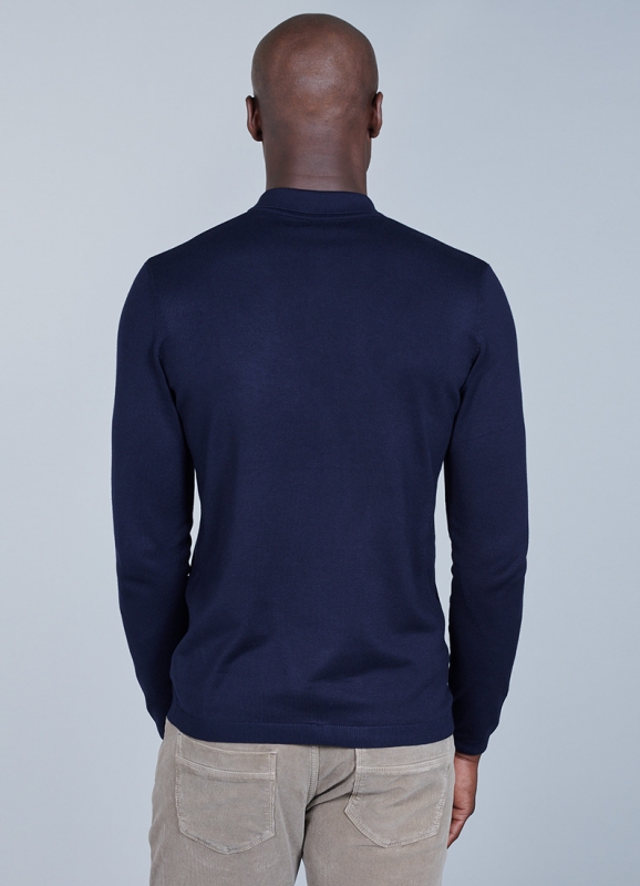 Plain polo sweater