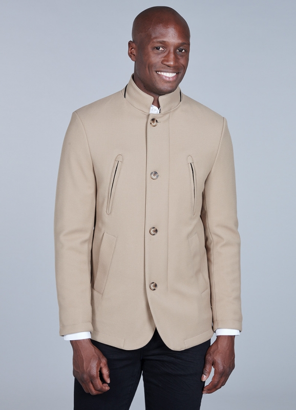 Textured plain jacket