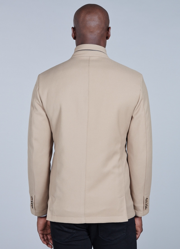 Textured plain jacket