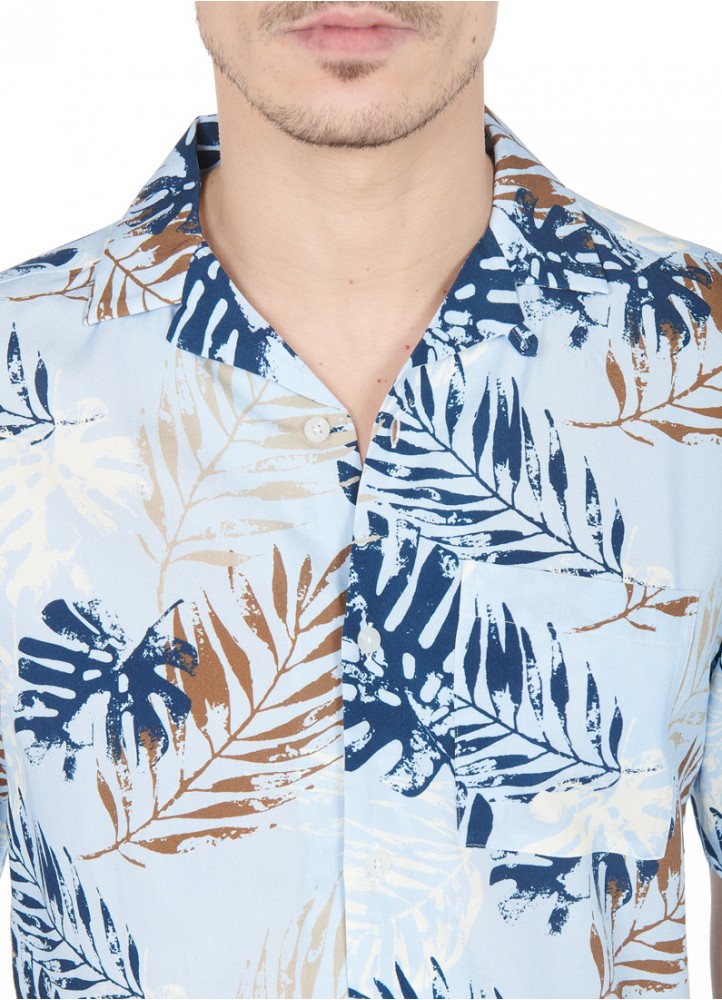 VATPAVE Chemise hawaïenne décontractée à manches courtes et boutonnée pour homme avec poche avant 