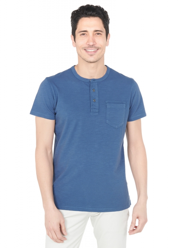 POLO COL OFFICIER TEINT EN PIECE 