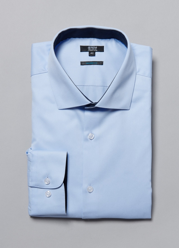 Chemise en twill de coton Tailored fit