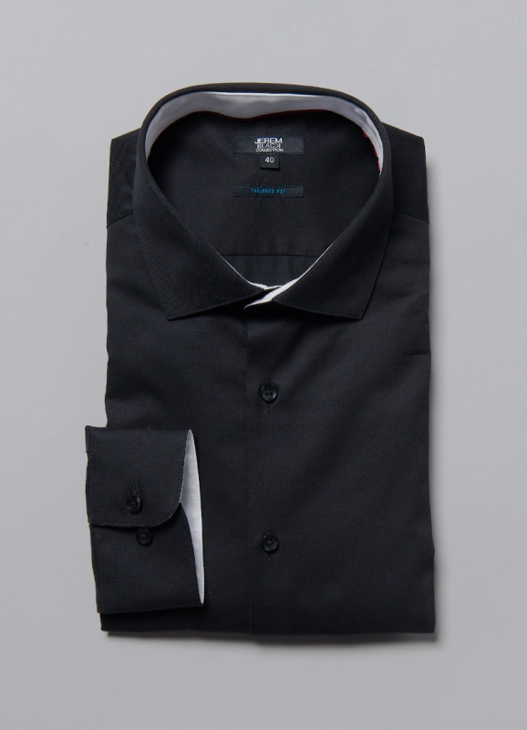 Chemise en twill de coton Tailored fit