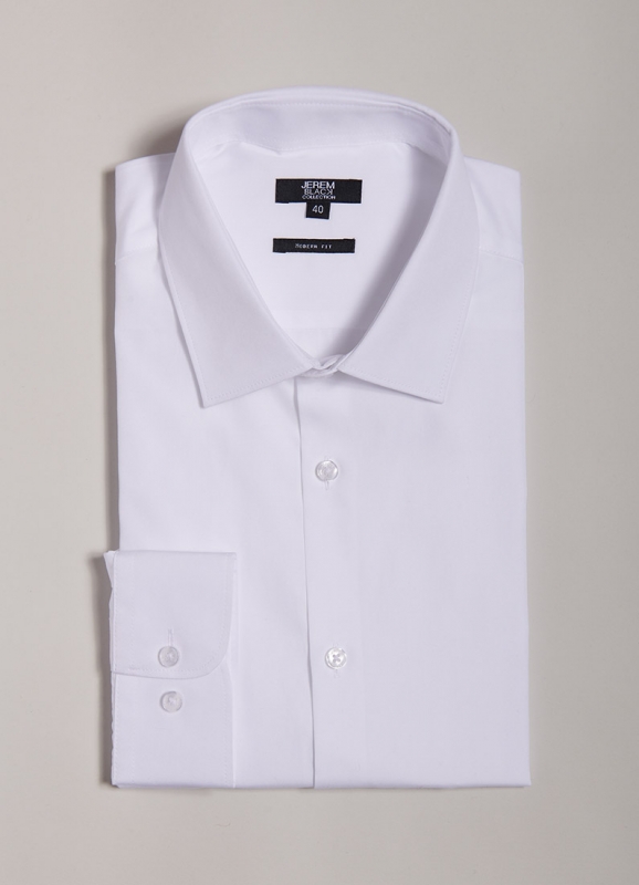 Cotton poplin shirt - Modern fit