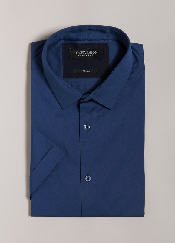 Cotton stretch Short sleeve shirt – Slim fit