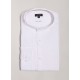 Linen band collar shirt – Relaxed fit