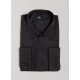 Cotton poplin Ceremony shirt with Metal buttons - Tailored fit