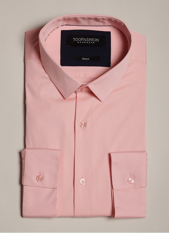 Slim shirt in stretch poplin