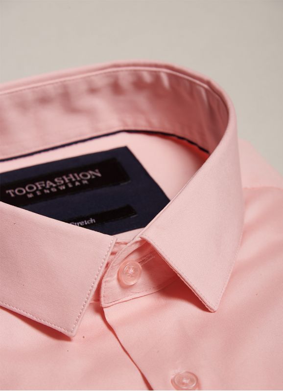 Slim shirt in stretch poplin