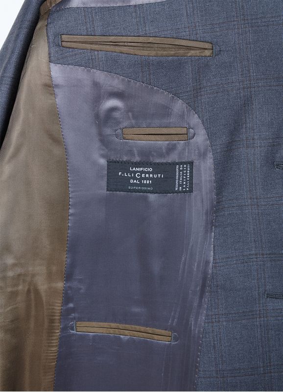 Veste de costume confort en sergé de laine Lanificio CERRUTI