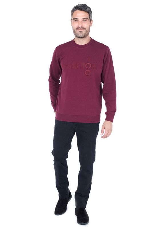 Sweatshirt manches longues avec logo TOOFASHION
