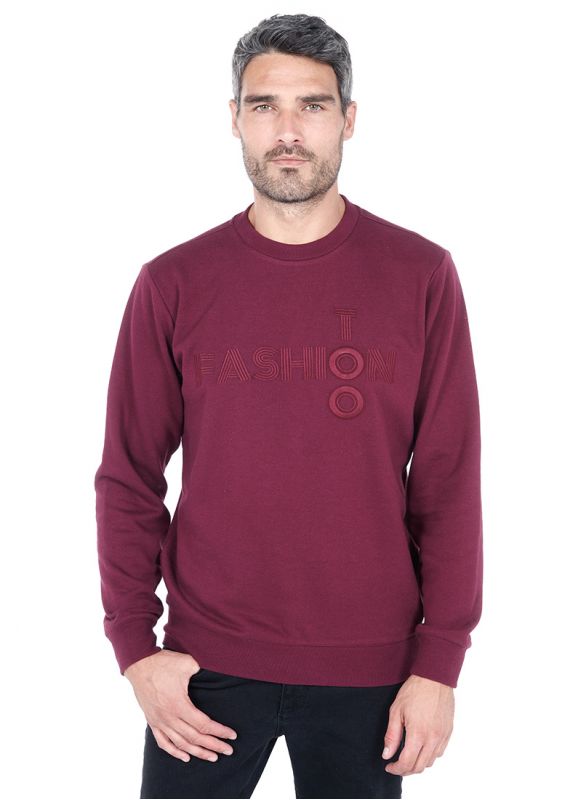 Sweatshirt manches longues avec logo TOOFASHION