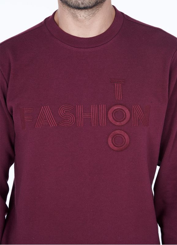 Sweatshirt manches longues avec logo TOOFASHION