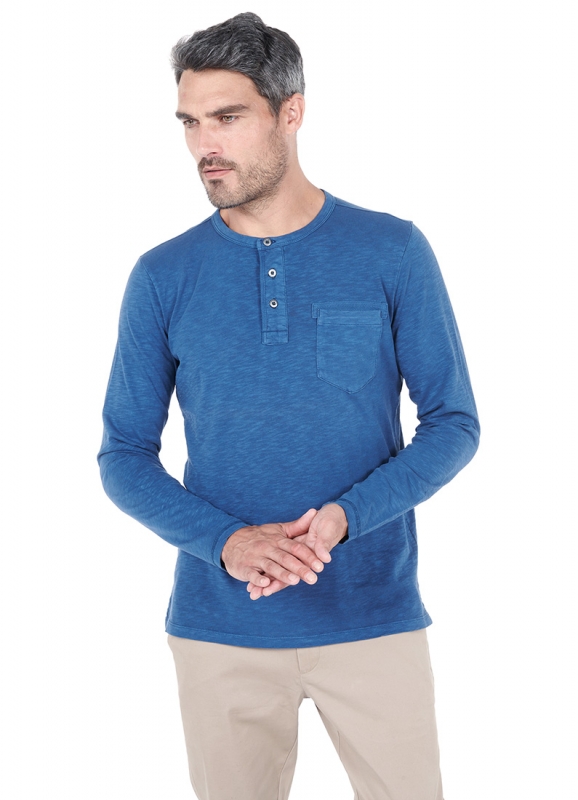 Polo à col mao