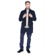 Manteau long avec parmenture amovible en suédine