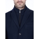 Manteau long avec parmenture amovible en suédine
