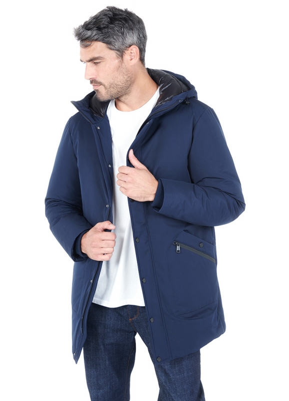 Parka with hood