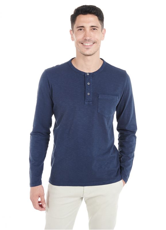 Polo à col mao
