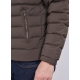 Water-repellent quilted jacket with real down filling