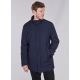Parka à capuche zipée avec parementure amovible