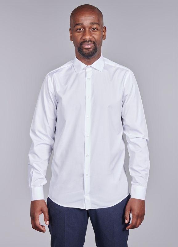 Cotton poplin shirt - Tailored fit