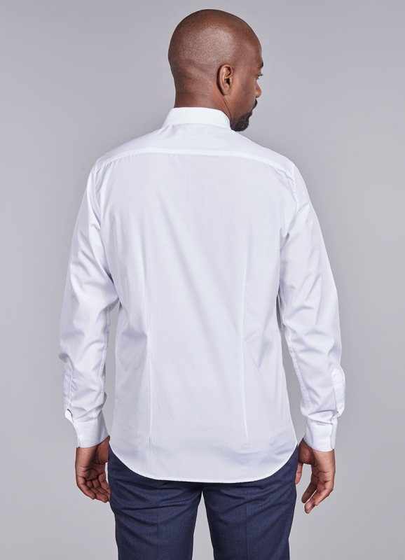 Chemise en popeline de coton Coupe ajustée