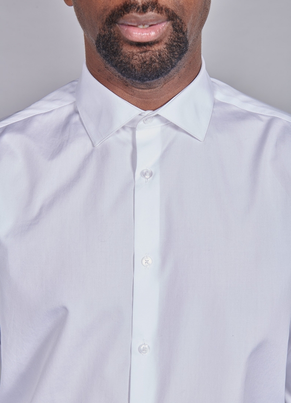 Cotton poplin shirt - Tailored fit