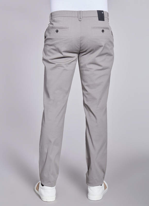 PANTALON EN GABARDINE DE COTON STRETCH 