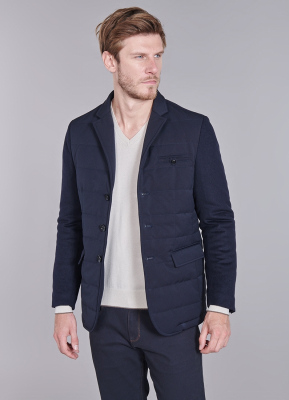 VESTE CASUAL MATELASSÉE BI-MATIÈRE