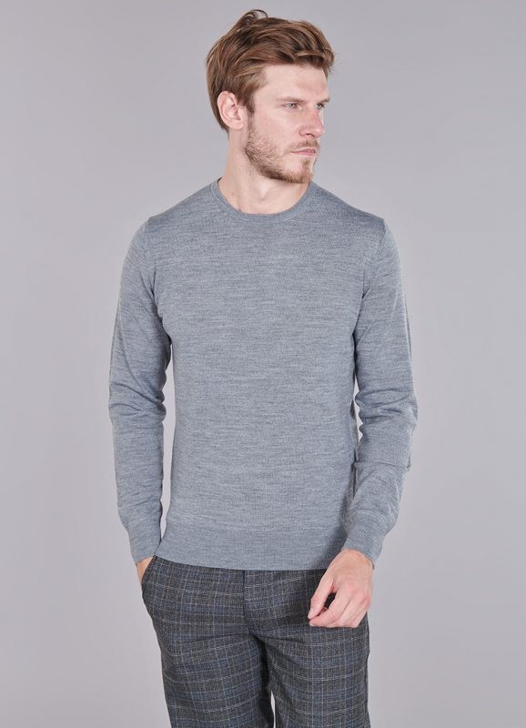 Merino round neck pull-over