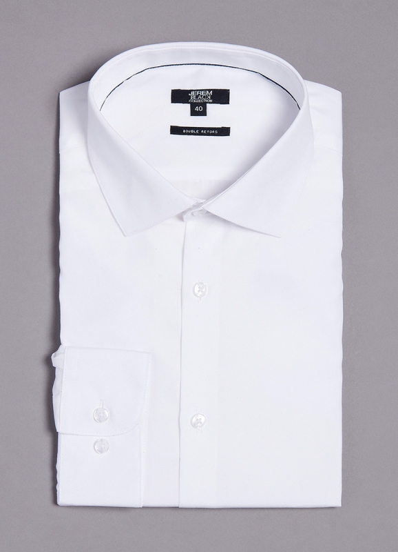 Chemise en popeline de coton Coupe ajustée