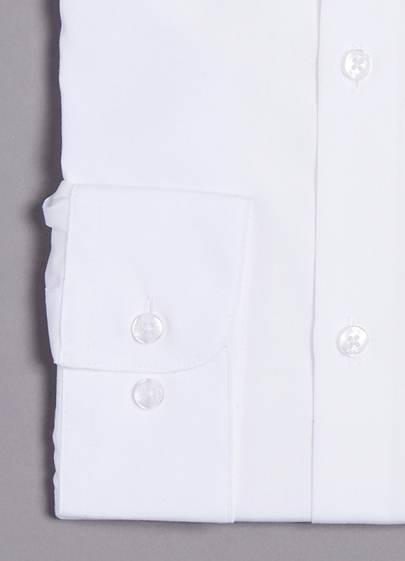 Chemise en popeline de coton Coupe ajustée