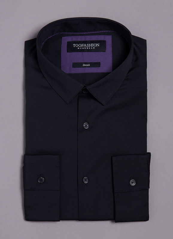 Cotton stretch shirt – Slim fit