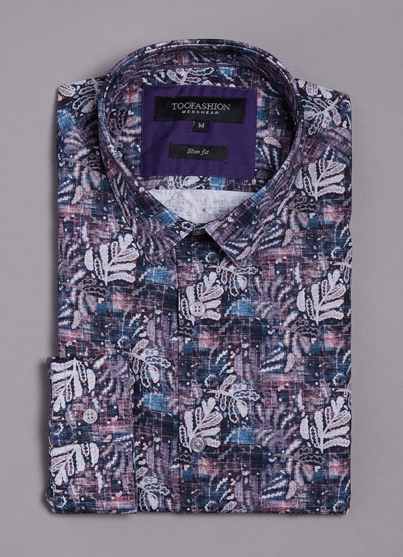 Chemise à imprimée en coton
