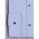 Chemise à micro-motif en coton stretch
