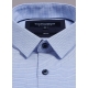 Chemise à micro-motif en coton stretch