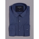 Chemise à fines rayures en coton stretch
