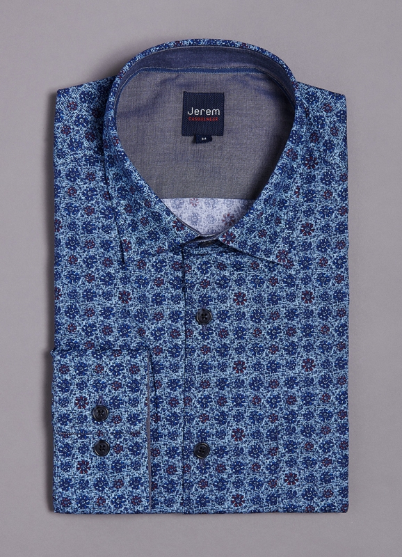 CHEMISE A MOTIF EN COTON 