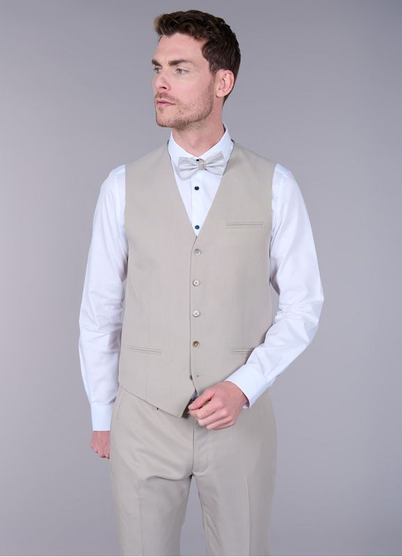 Stretch waistcoat in Birdseye