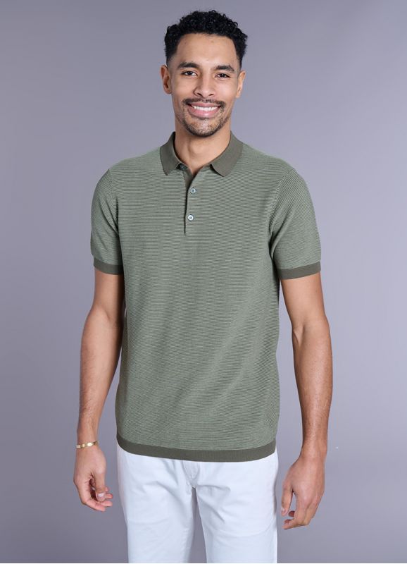 Short-sleeved polo-neck jumper Matin