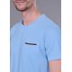 Tee-shirt col rond avec poche poitrine