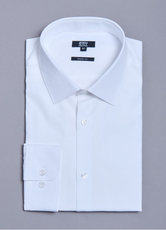 Cotton poplin shirt - Modern fit