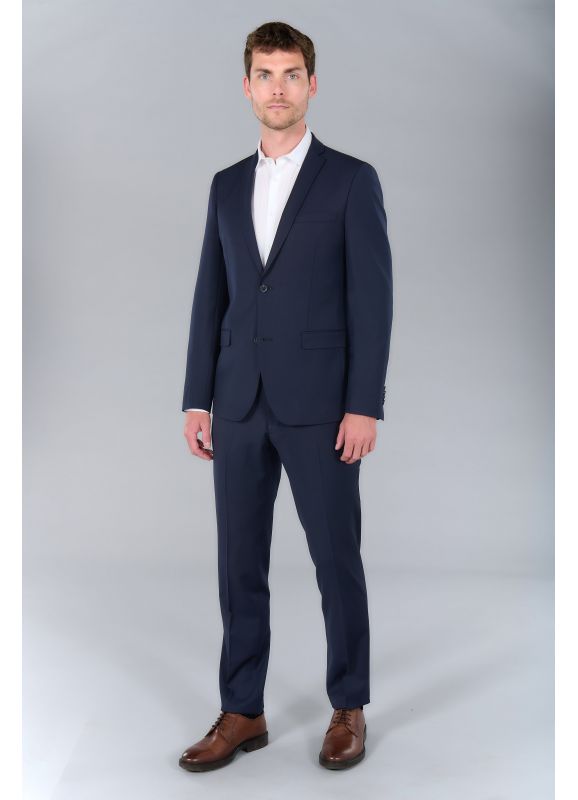 VESTE DE COSTUME EN SERGÉ TEINT EN FIL STRETCH