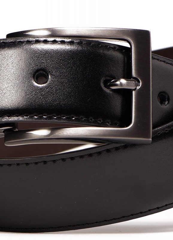 Leather black belt