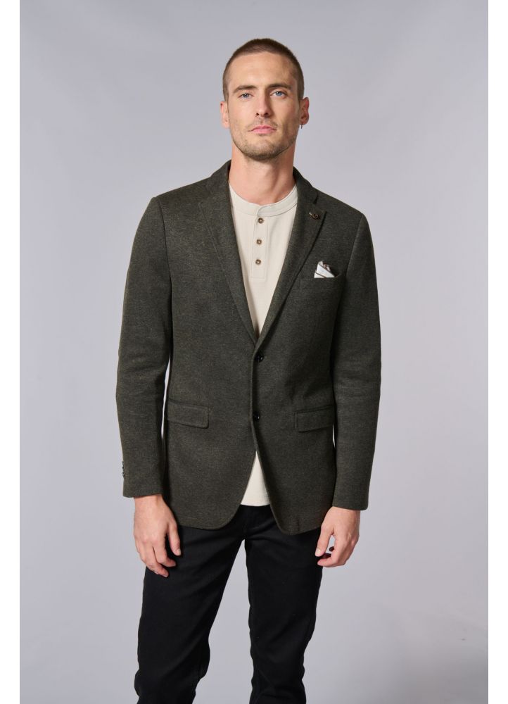 45R カジュアルジャケット 紺x茶系(総柄) 0356325E0017 Casual jacket in recycled velvet