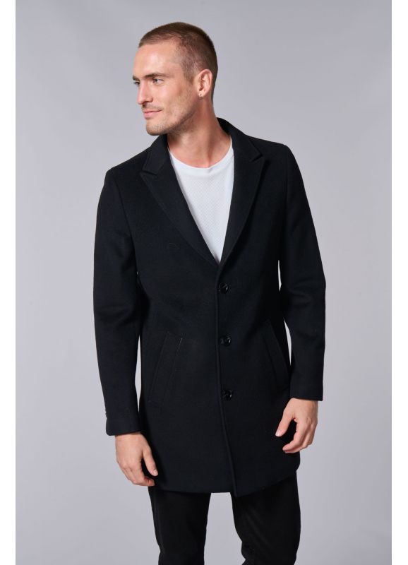 Mid length men's coat sales
