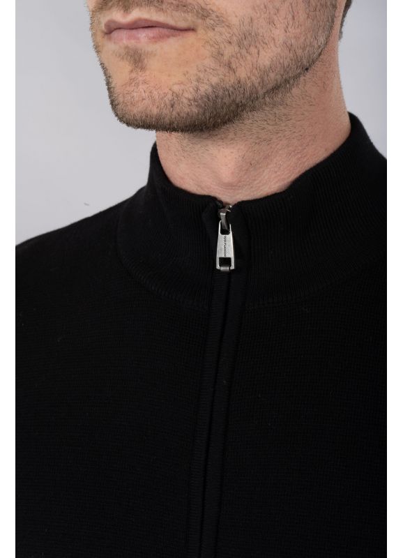 Gilet zippé col montant