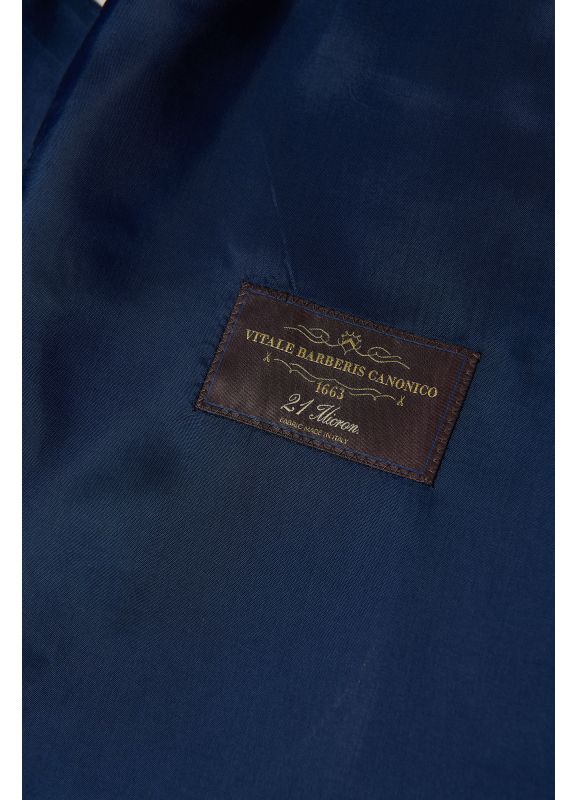 Veste de costume en fil-à-fil de laine vierge
