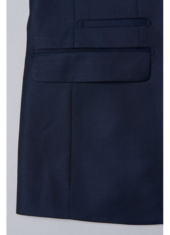 Veste de costume en fil-à-fil de laine vierge