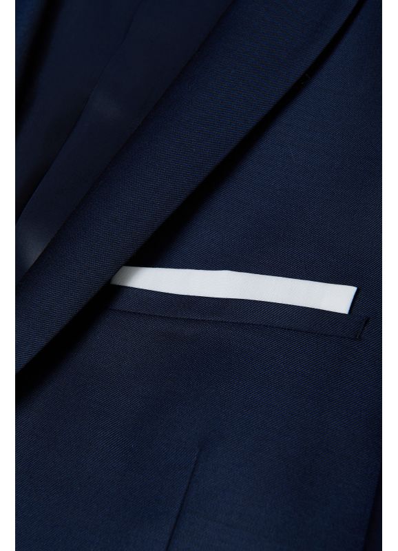 Veste de costume en fil-à-fil de laine vierge